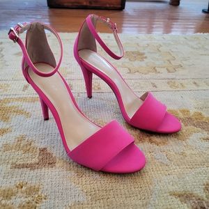 Calvin Klein Hot Pink Heeled Sandals Sz 8.5